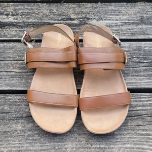 Vionic Grace Samar Tan Leather Back-strap Sandals - Size 9 - Never Worn